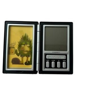 Chaney‎ Travel Alarm Clock Folding Flip Cover LCD Display Novelty Art